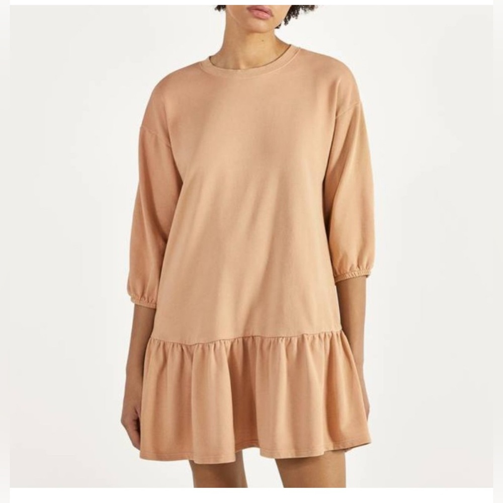 Bershka Beige soft oversized Bershka Sweater Dress New